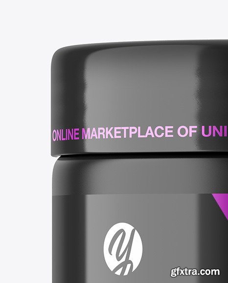 Matte Protein Jar Mockup 51016
