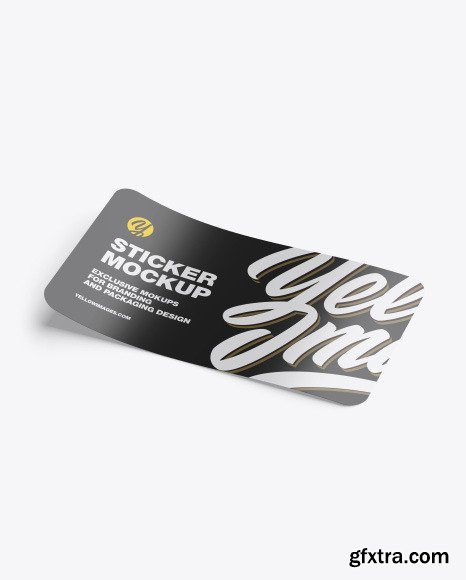 Glossy Sticker Mockup 51027