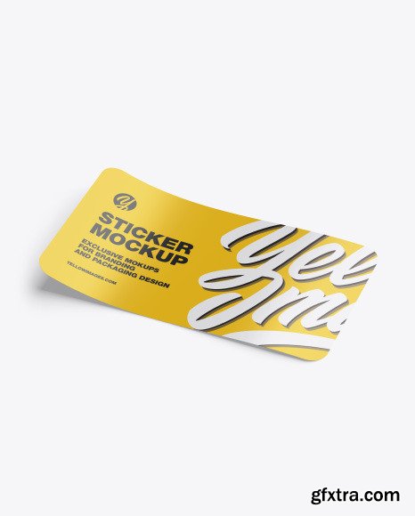 Glossy Sticker Mockup 51027