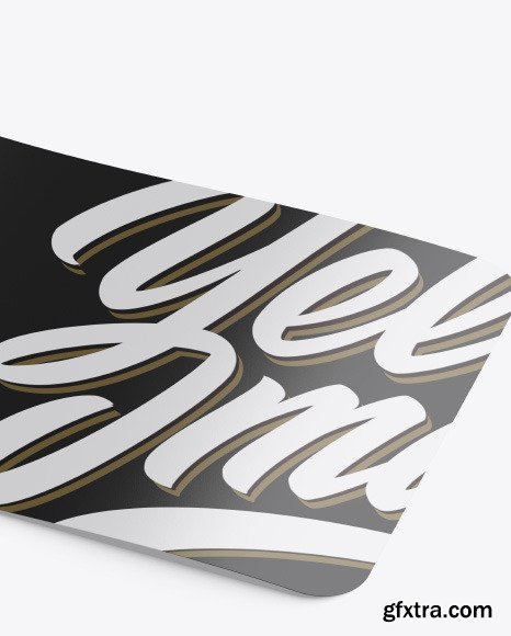 Glossy Sticker Mockup 51027