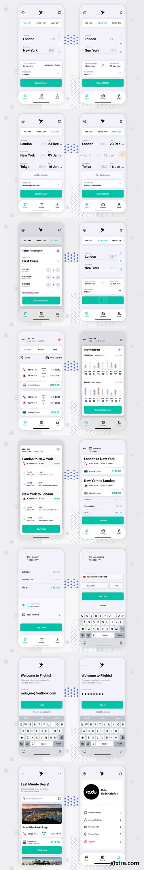 Flights UI Kit Flights UI Kit