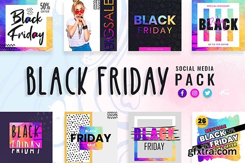 Black Friday Social Media Templates Black Friday Social Media Templates