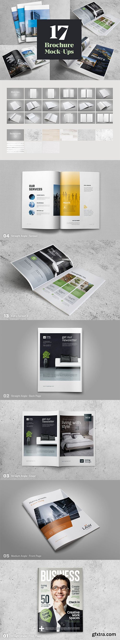 17 Brochure Mock-Ups 17 Brochure Mock-Ups