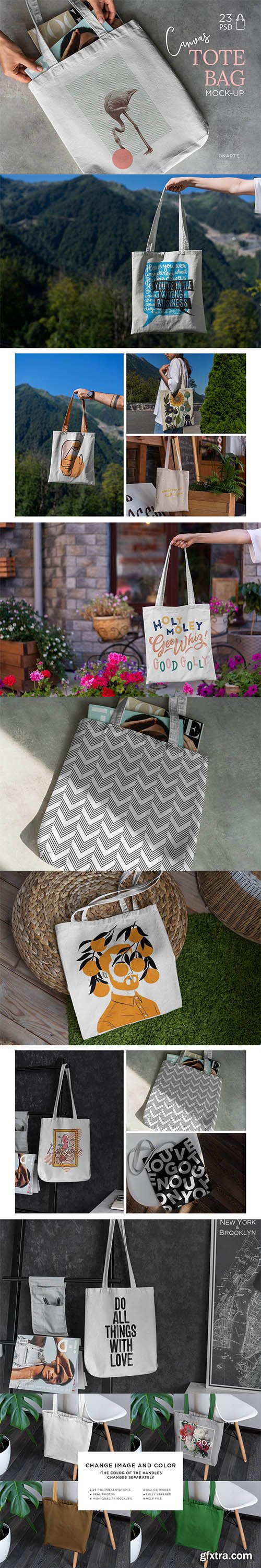 Canvas Tote Bag Mock-Up Lifestyle Canvas Tote Bag Mock-Up Lifestyle