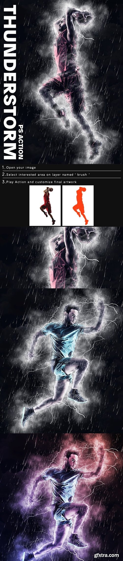 GraphicRiver - Thunderstorm Photoshop Action 25009367