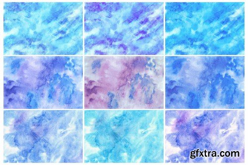 Winter Watercolor Backgrounds 4