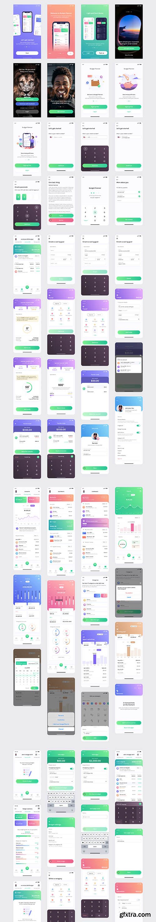 Budget Planner Mobile UI Kit 2.0 Budget Planner Mobile UI Kit 2.0