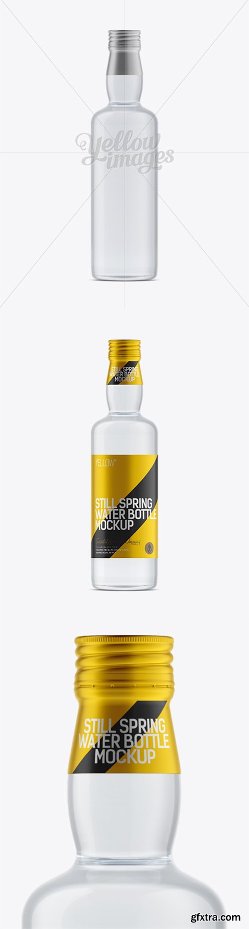 350ml Still Water Bottle with a Screw Cap Mockup 12101