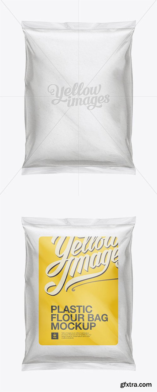 Plastic Bag with Flour Mockup 11882 Plastic Bag with Flour Mockup 11882