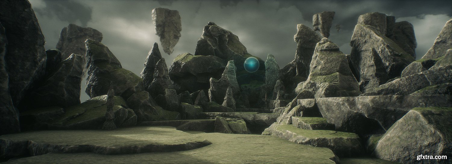 Unreal Engine 4 Mountain Rocks GFxtra