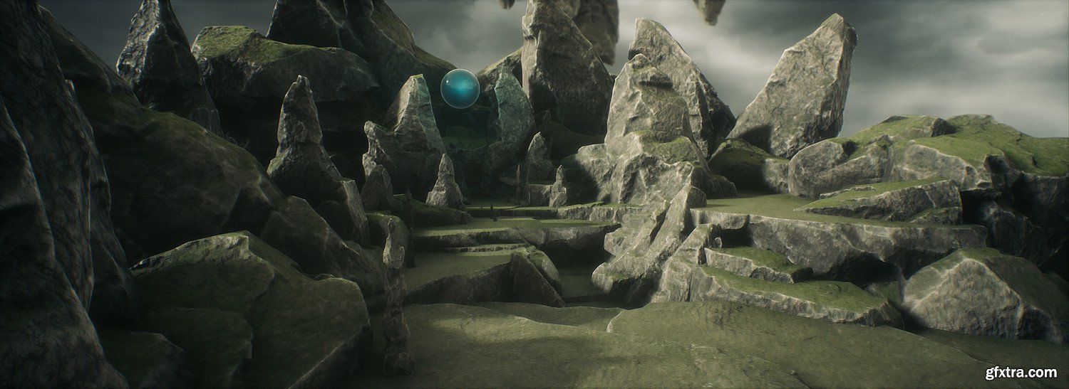 Unreal Engine 4 Mountain Rocks GFxtra