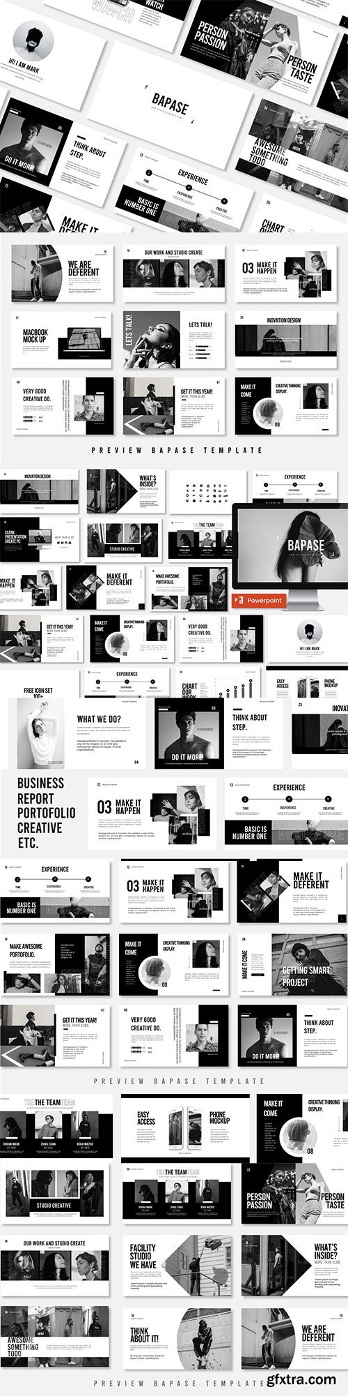 Bapase Creative Business Powerpoint, Keynote and Google Slides