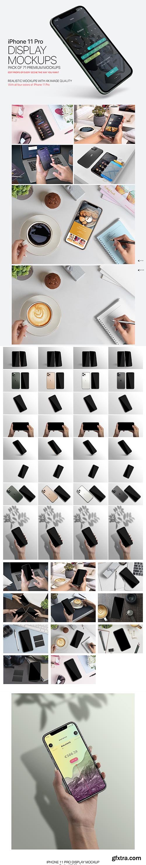 iPhone 11 Pro Display Mockups iPhone 11 Pro Display Mockups