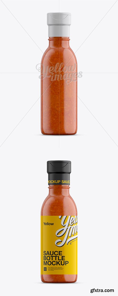 Download Chili Sauce Glass Bottle W/ Flip-Top Cap Mockup 12227 » GFxtra
