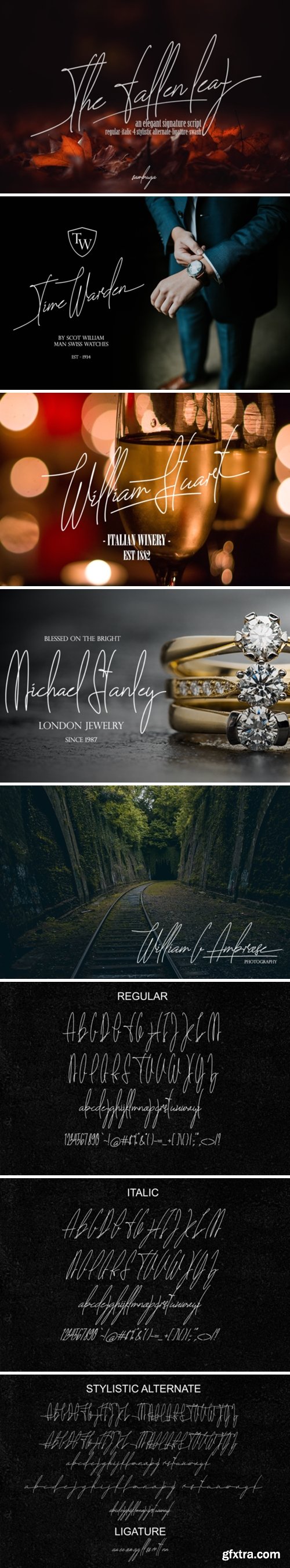 The Fallen Leaf Font