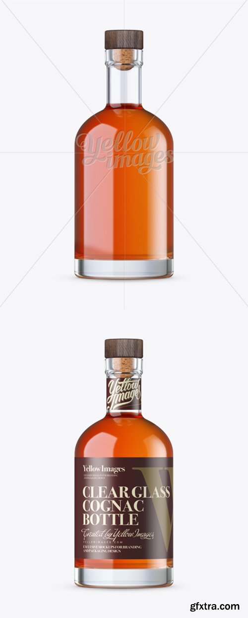 Oslo Cognac Bottle Mockup 12390 Gfxtra