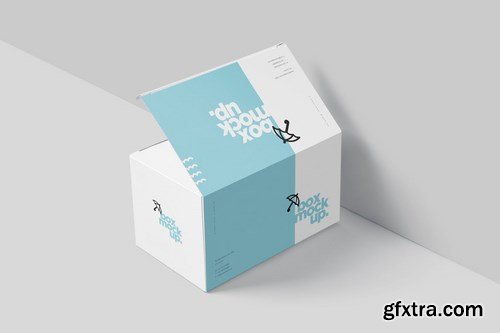 Box Mockup Set - Wide Rectangle Big Size