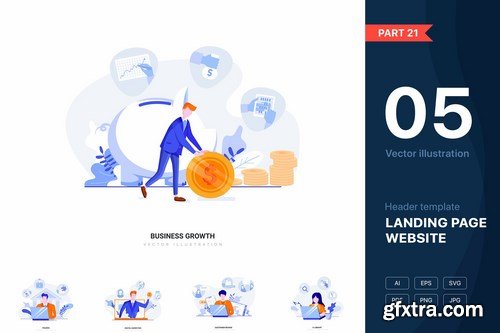 Website illustrations set