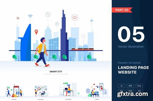 Website illustrations set