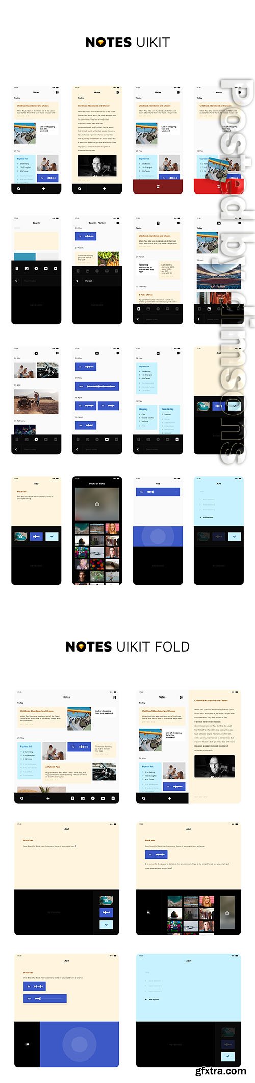 Notes UI Kit