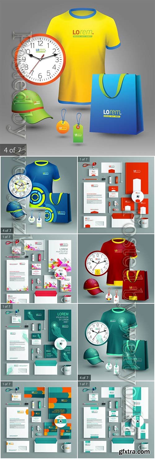 Corporate identity template and promotional gifts # 3