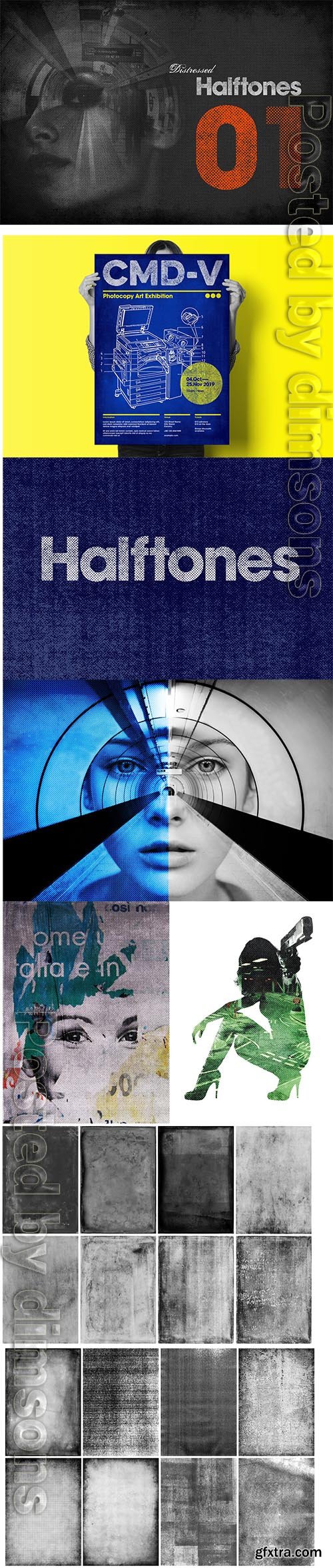 Distressed Halftones 01 Distressed Halftones 01