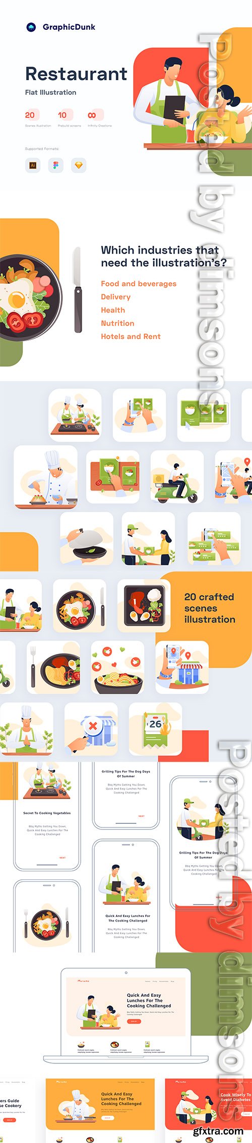 Restaurant Illustration Pack