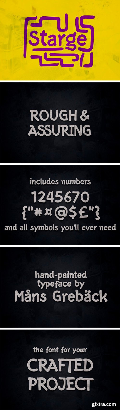 Starge - Handcrafted Sans-Serif Font Starge - Handcrafted Sans-Serif Font