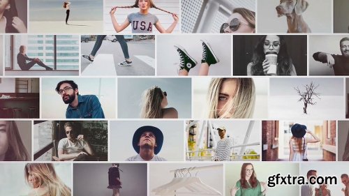 Videohive Video Wall Mosaic Logo Reveal Intro 25024089