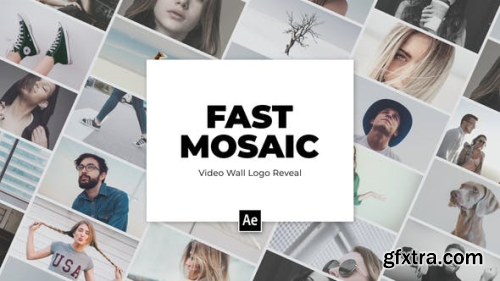 Videohive Video Wall Mosaic Logo Reveal Intro 25024089