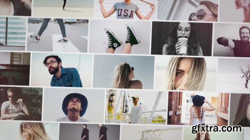 Videohive Video Wall Mosaic Logo Reveal Intro 25024089