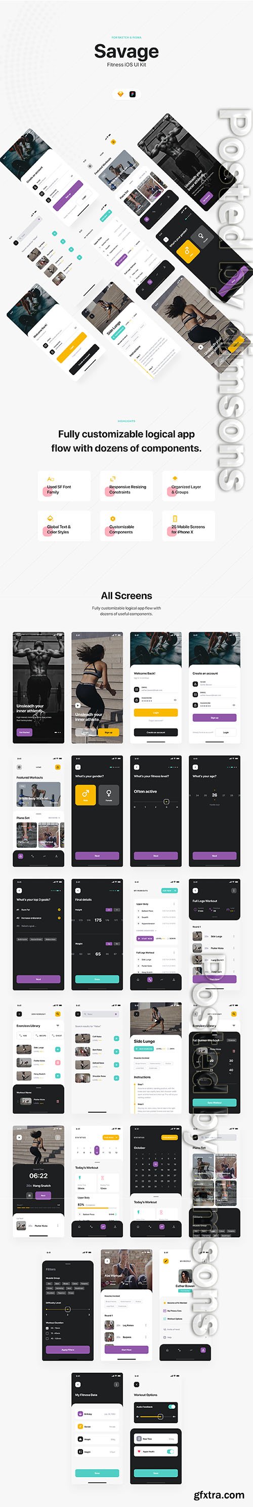 Savage iOS UI Kit Savage iOS UI Kit