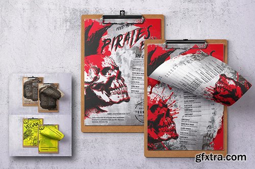 Vintage Single Page Hand Made Food Menu Bundle