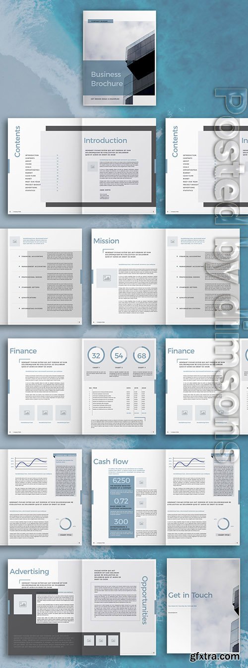 Blue Business Brochure Layout 302510948 Blue Business Brochure Layout 302510948