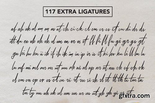 CM - Cilladia - Ligatures Font 4199261