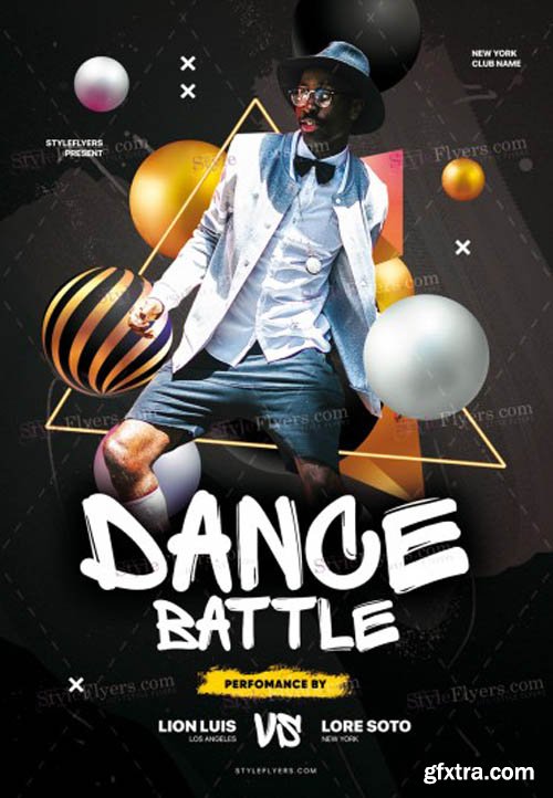 Dance Battle V1711 2019 PSD Flyer Template