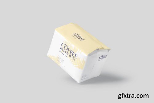 Coffee Paper Bag Mockup PSDs - Small Size