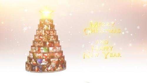 Videohive - Merry Christmas Film Reel Wishes