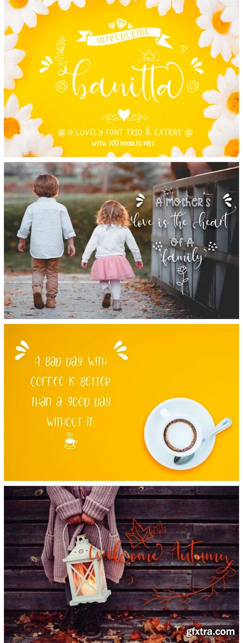 Banitta Font Famaily Banitta Font Famaily