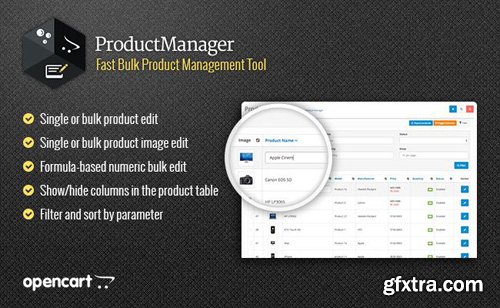 ProductManager v4.1.4 - Fast Bulk Product Management Tool For OpenCart