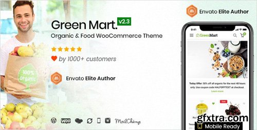ThemeForest - GreenMart v2.3.6 - Organic & Food WooCommerce WordPress Theme - 20754270