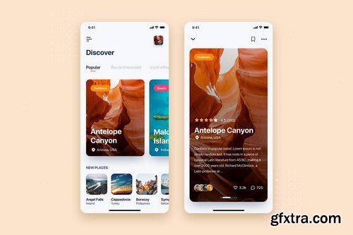 Mobile App UI Kit Templates Pack