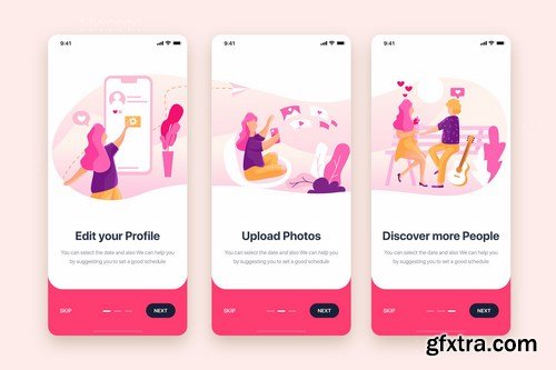 Mobile App UI Kit Templates Pack