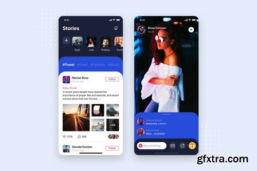 Mobile App UI Kit Templates Pack