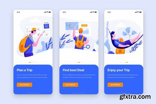 Mobile App UI Kit Templates Pack