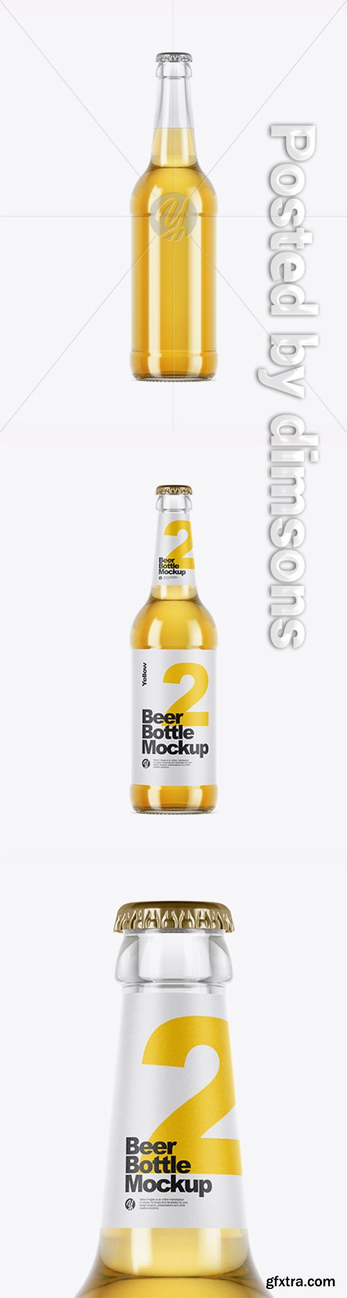 Clear Glass Bottle With Lager Beer Mockup 28778 Clear Glass Bottle With Lager Beer Mockup 28778