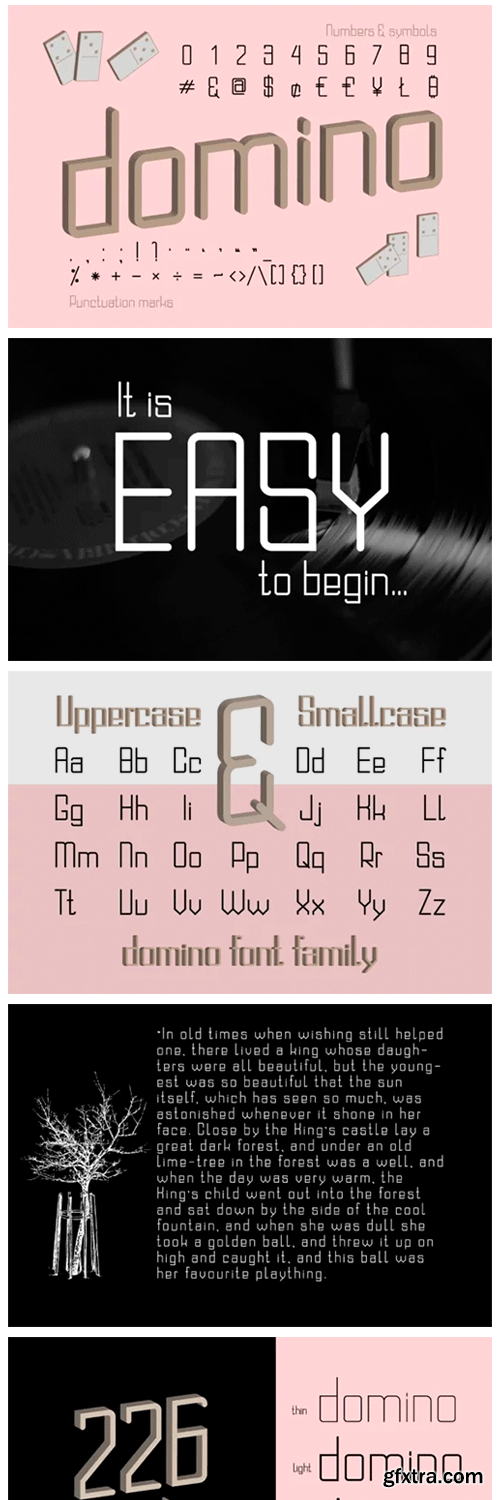 Domino Font Family Domino Font Family