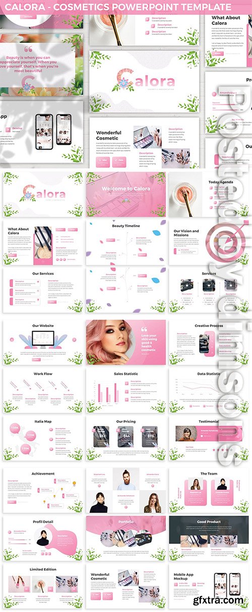 Calora - Cosmetics Powerpoint Template