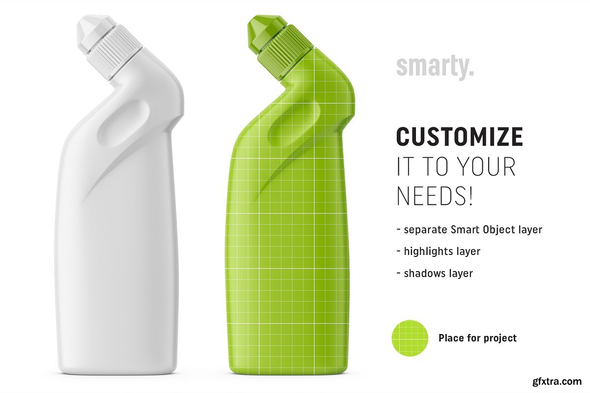 CreativeMarket Toilet cleaner bottle mockup 3752465 » GFxtra