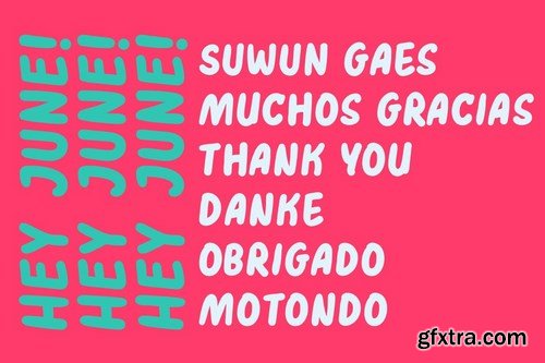 Hey June - Friendly Children Font